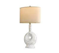 QJRGUY Vintage Rustic Table Lamp with Ceramic Base, Elegant Home Decor Gift -, 14" D x 8" W x 26.75" H