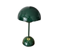 QJRGUY Wireless Touch Mushroom Table Lamp, Dimmable and Rechargeable, Versatile Bedroom Decoration (Blue)