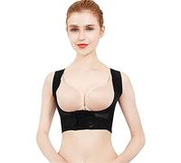 QJRGUY Women Adjustable Elastic Back Support Belt Chest Corrector Shoulder Brace Body Shaper Corset (Color Black, Size : X-Large) Tools