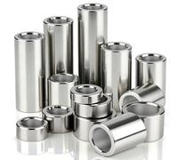 qjuwhua 12 casquillos distanciadores 6 mm IDx8 mm ODx30 mm L espaciadores de acero inoxidable 304 casquillos espaciadores redondos sin rosca interior, columnas para tornillos M6 para construcción