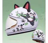 QJWMatic Casco Integral De Motocicleta para Niños Cascos Protectores Ligeros con Visera para MTB BMX Ciclismo Scooter Niños Y Niñas De 4 A 15 Años C,46-53CM