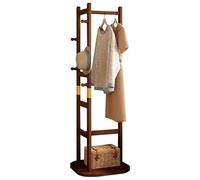 QJWMatic Perchero de Madera Independiente con estantes para Zapatos y Zapatos. Ideal para el Dormitorio o el recibidor B,40CM