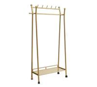 QJWMatic Perchero De Pie con Luz, Móvil Y con Ruedas, Ideal para Esquinas De Salón Y Dormitorios A,80CM