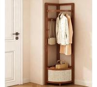 QJWMatic Perchero Esquinero Perchero Esquinero De Pie con Almacenamiento Árbol De Pasillo Independiente para Entrada Pasillo Y Armario B