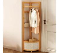 QJWMatic Perchero Esquinero Perchero Esquinero De Pie con Almacenamiento Árbol De Pasillo Independiente para Entrada Pasillo Y Armario A