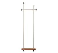 QJWMatic Perchero Moderno Independiente con Ruedas Giratorias De 360°, Organizador Elegante para Dormitorio Entrada Y Recibidor A,60CM