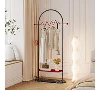 QJWMatic Perchero Moderno Independiente, Resistente Y Móvil, Organizador De Almacenamiento para Dormitorio con Rueda Universal Minimalista para Dormitorio O Entrada C