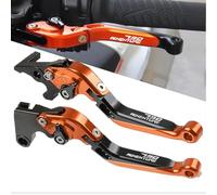 QJY-Motor Part-Store 790 Adventure Palanca de Manetas Embrague de Freno Regulables para 790 Adventure R 2017 2018 2019 (Naranja/Nero)