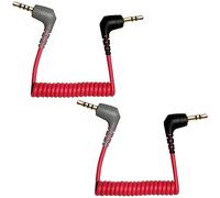 QJYTH Adaptador TRS a TRRS, cable de micrófono SC7 compatible con Rode SC7, VideoMic, VideoMicro Go, Boya y más micrófono externo, cable TRRS para iPhone, smartphone y tabletas (2 piezas)