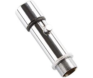 QK-2C Adaptador de pinza para micrófono de escenario con desenganche rápido, cromado