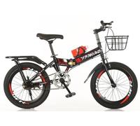 QKBMFK Bicicleta Montaña Plegable, Bicicletas Carretera Plegables 18/20/22 Pulgadas, Frenos Disco Delanteros Y Traseros Plegables, para Bicicletas Al Aire Libre A,20in