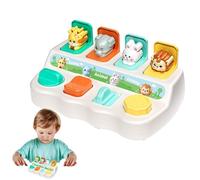 Qkbuza Amigos de los Animales Pop,Juguete Animal Pop | Juguetes educativos de Desarrollo temprano - de Juguetes interactiva con Botones, 3 años y más, Animales, para niños y niñas