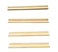 Qkbuza Bastidores de dominó de madera - Juego de 4 estantes portátiles para dominó | Regalos divertidos para amigos Juegos de Mahjong Estante de de escritorio para adolescentes, amigos,