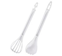 Qkbuza Batidor de huevos, mezclador manual reutilizable, utensilio de cocina multifuncional, herramienta portátil para hornear, mezclar, hornear