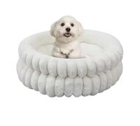 Qkbuza Cama para Perros | Almohadilla Donut para Gatitos,Colchón 50 Cm Extraíble Lavable para Mascotas - Manta para Dormir Interior Mascotas Perro Cachorro Gatito Descanso Junto A La Cama