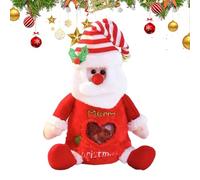 Qkbuza Caramelos de Navidad | Papá Noel Almacenamiento Paquete Paquete Paquete Accesorios - Bolsas Sorpresa Para Bromas,Para Cumpleaños Truco Or Treat Relleno de Medias Aula Escuela Estudiante Otoño