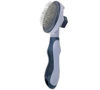 Qkbuza Cepillo de pelo para perros al cambiar el pelaje, peine de masaje para piel de gato, herramienta para eliminar el pelo de perro, para bañar a cachorros de razas medianas y grandes, en casa y de