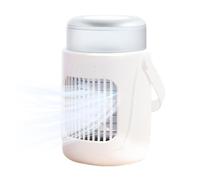 Qkbuza Climatizador Portátil Para Interiores | Aire Acondicionado Personal con Asa - Enfriador Silencioso Recargable con 3 Velocidades para Dormitorio Camping Auto Residencia