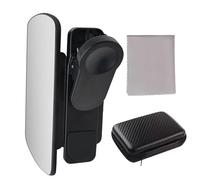 Qkbuza Clip reflectante de espejo para teléfono celular, espejo para la parte posterior del teléfono, herramienta HD para entusiastas de la fotografía, mujeres, fotógrafas, camping, al aire libre