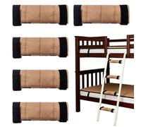 Qkbuza Cojín de escalera para cama alta, 4 piezas, accesorios para dormitorio - cama alta escalera almohadilla protectora, para niños, estudiantes, campamentos de vacaciones, guarderías, internados