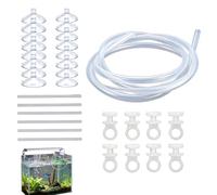 Qkbuza Corral Flotante para Plantas En Acuario Y Pecera | Altura Ajustable Interceptora | Divisor de Plantas Acuáticas con Ventosas - Compatible con Acuario Betta, Previene Mordiscos Y Evita La