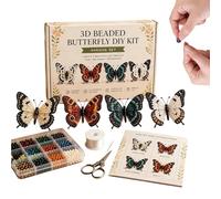 Qkbuza de perlas de animales, juego de 4 bonitos 3D con instrucciones, animales de perlas, para principiantes y profesionales, como decoración para mesita de noche, estantería, vitrina y