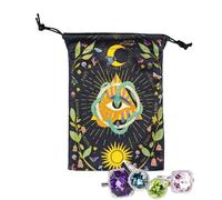 Qkbuza de Tarot, de cordón para Dados de joyería, Organizador de Envoltura Protectora, Accesorios de adivinación para Dados, entusiastas de de, Principiantes, Adolescentes