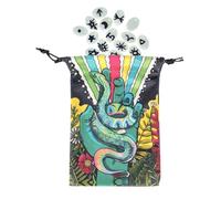 Qkbuza de Tarot, de cordón para Dados de joyería, Organizador de Envoltura Protectora, Accesorios de adivinación para Dados, entusiastas de de, Principiantes, Adolescentes