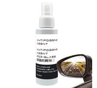 Qkbuza Desempañador de parabrisas, 100 ml, espray impermeable antivaho, limpiador de larga duración para película de, conducción, viajes, camiones, SUV, espejos laterales, puertas, cascos de