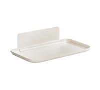 Qkbuza Estante de pared plegable para baño, estante plegable de pared adhesivo, paneles de mesa de inodoro portátil para baño, sala de estar, lavandería, garaje