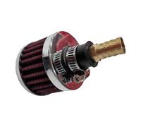 Qkbuza Filtro de admisión de aire, respiradero de filtro de aire, respiradero de entrada de aire de repuesto para automóviles - Filtro de aire de sello duro de tres vías de 12 mm para automóvil