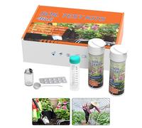 Qkbuza Kit de Análisis de Suelo para Hortalizas,Medidor de Nutrientes de Tierra Kit 4 en 1 | Analizador de Nutrientes para Jardinería en Granjas Paisajes Viñas Patios Plantas en Maceta Jardines