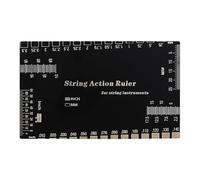 Qkbuza Medidor de cuerdas de guitarra - Altímetro de cuerdas de guitarra de acero inoxidable - Herramienta multifunción de medición rápida para bajo, mandolina y banjo