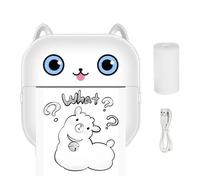 Qkbuza Mini Impresora Adhesiva - Impresoras térmicas portátiles | Máquina etiquetadora portátil sin para imágenes, Fotos, Diarios, Notas, Estudio, gráficos, diagramas anatómicos