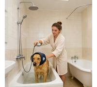 Qkbuza Orejeras para Perros Anti-Ruido - Protección Auditiva Canina - Protector Auditivo Portátil para Mascotas - para Truenos Conciertos Baño Peluquería Natación Viajes