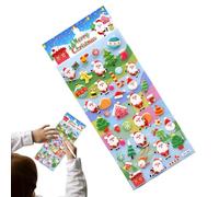 Qkbuza - Pegatinas 3D de Navidad lindas decoraciones en pegatinas de calcomanías mini 3D de vacaciones, para cuaderno de recortes, carcasa de teléfono, regalos de fiesta, recompensas, clase