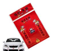 Qkbuza Pegatinas Decorativas Automotrices | Acoplamiento Mini Magnético, Parejas Chinas para Decoración - Decoración para Mujeres, Vehículos Automóviles, Camiones, SUV, Puertas, Interior Y Exterior