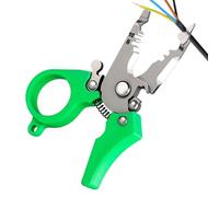 Qkbuza Pelacables - Pelacables multifunción pequeño | Herramienta de corte eléctrico para dividir bobinado, acortar, pelar pelacables y tijeras, pinzas de precisión con mordazas de agarre para cables