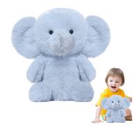 Qkbuza - Peluche de elefante, elefante de peluche para bebé, almohada suave para dormir, para sofá, mesa, cumpleaños, sala de estar, comedor y niñas