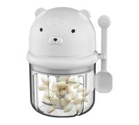 Qkbuza Picadora de ajo, picadora compacta ligera, accesorio de cocina multifunción - Corte rallador y molienda fácil - Contenedor práctico inalámbrico para preparaciones culinarias