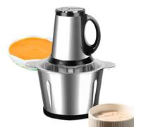 Qkbuza Picadora de Verduras Eléctrica | Robot de Cocina Multifunción | Trituradora de Pollo para la Barbacoa,Para la Cocina de Verduras Ensalada de Ajo Alimentos para Bebés, la Carne de Frutas y