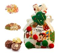 Qkbuza s De Dulces De Navidad,Detalles para Fiestas de Envoltura - s Navideñas para Golosinas | para Chocolates, Nueces, Gominolas, Juguetes Pequeños, Piruletas, Galletas