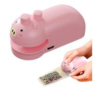 Qkbuza Sellador de pequeño, pequeño sellador - Máquina de ingresos portátil para chip | Dibujos animados portátil de casa de hogar de hogar térmico sellador magnético para chip, hogar y