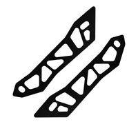 Qkbuza Soporte de aleación para parabrisas de motocicleta, soporte ligero para parabrisas de motocicleta, accesorios de precisión antideslizantes, diseño de liberación rápida para entusiastas del aire