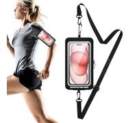 Qkbuza Soporte de teléfono para Correr, Banda de Brazo para teléfono Celular para Correr, Impermeable para muñeca, Accesorios de Viaje para Entrenamiento, Ejercicio, Gimnasio, Senderismo