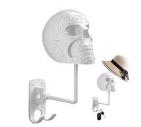 Qkbuza - Soporte para casco de pared, soporte para calavera para sombrero de vaquero - Almacenamiento de pared para auriculares, sombrero, decoración de Halloween, sala de estar, entrada, dormitorio