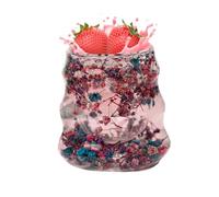 Qkbuza Tazas De Café Isotermes,Tazas De Café De Vidrio De Doble Pared Con Flores Secas | Taza Aislada Reutilizable 160ml Para Agua Té Leche Latte Decoración Oficina Cocina Mujeres