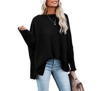 QKCQQTS Blusa informal para mujer con hombros descubiertos, cuello barco, hombros descubiertos, camiseta de punto de panal con mangas murciélago