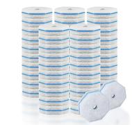 QKEL 50 recambios de cepillo de inodoro desechables, compatibles con la mayoría de cepillos de inodoro para una fácil limpieza de inodoro y baño, cabezales de varita de limpieza desechables