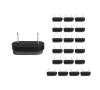 QKEPCY 20 Piezas Deslizadores Rectangulares Muebles Clavos Fieltro Protectores Suelo Almohadillas Antideslizantes Sillas Mesas